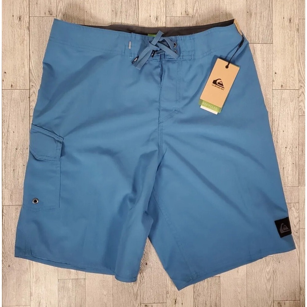 Quiksilver Men's Boardshorts Size 30 Blue Quick Drying Hydrophobic Coating NEW